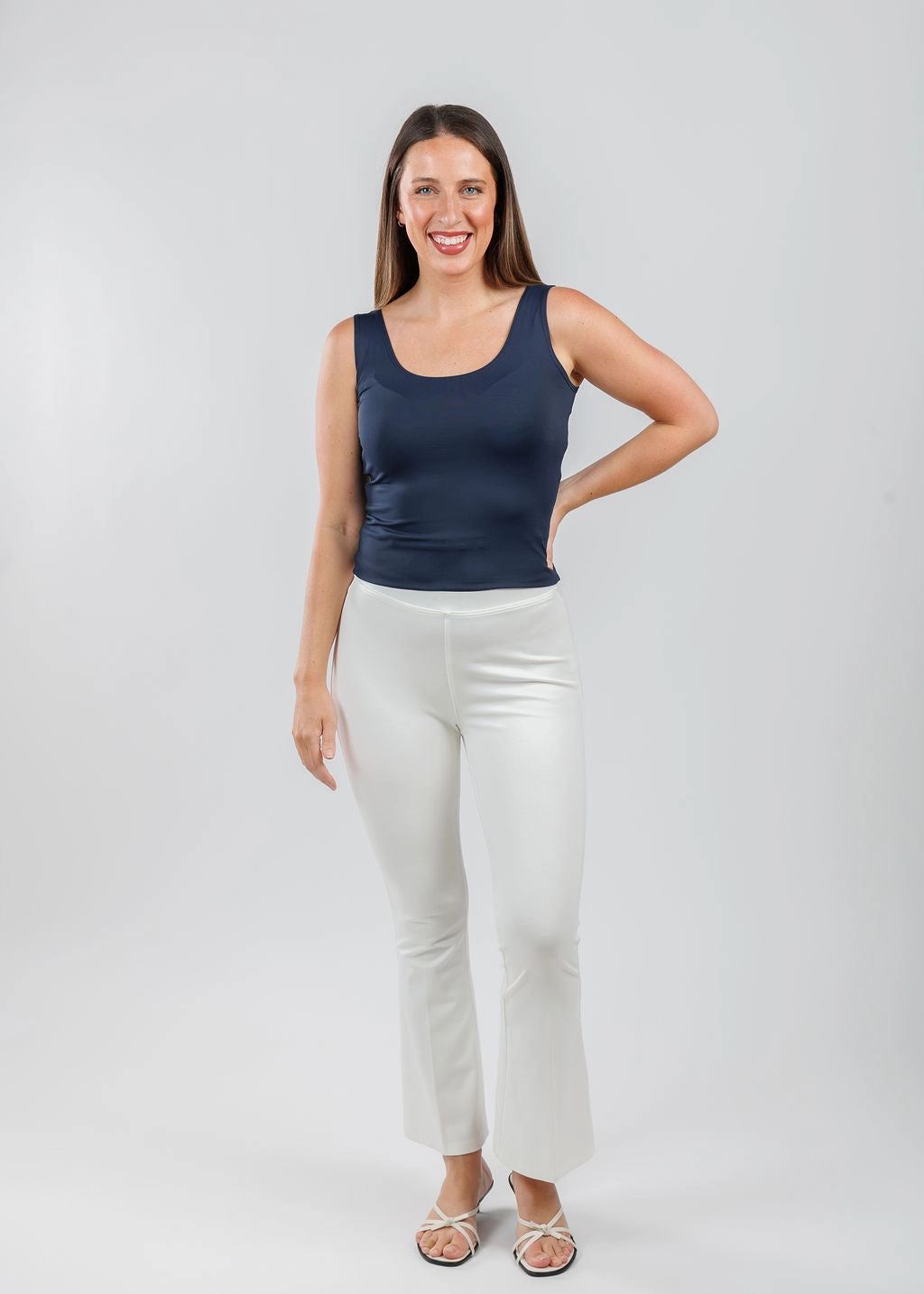 Dynamic Fit WindResistantMaterial Ella Paramount Knit Pants - Oyster