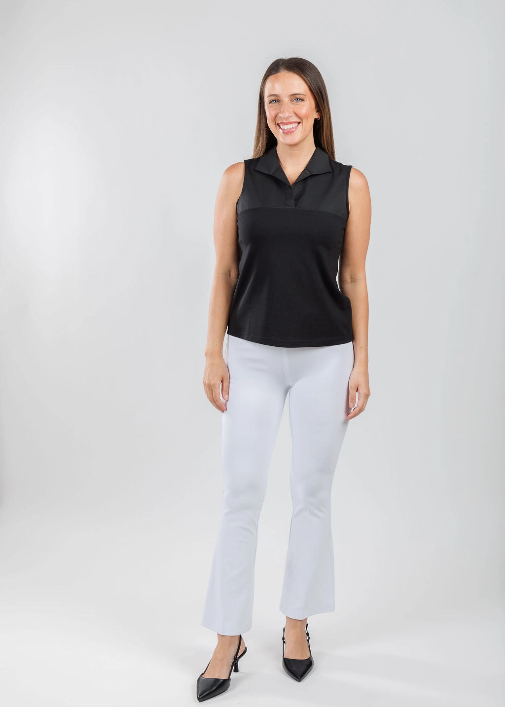 AllDayComfort Ella Paramount Knit Pants - White