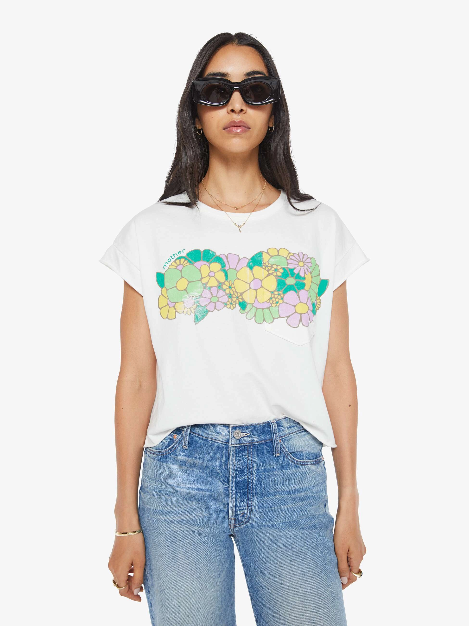 The Keep On Rolling Pocket Tee - Flower Patch Perfect Look