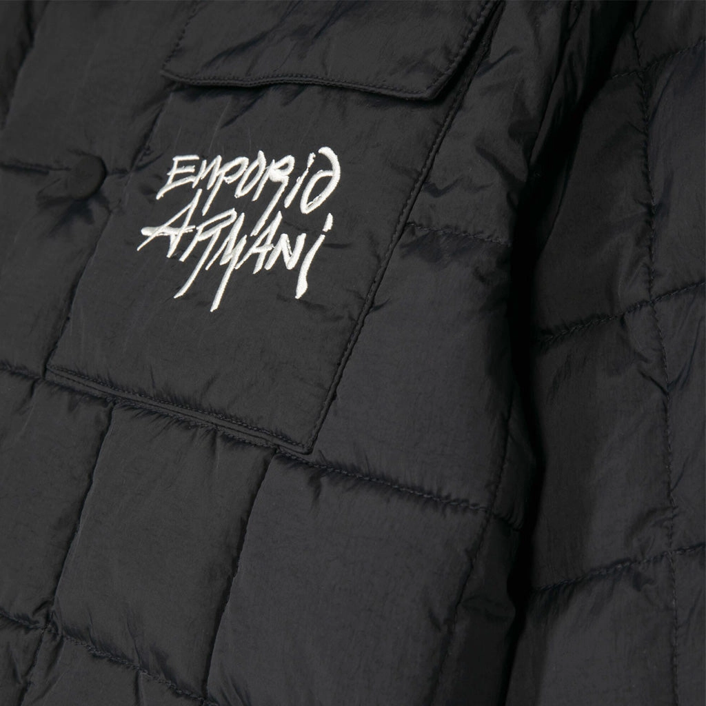 ConvertibleCollar Emporio Armani Junior EA Graffiti Puffer Jacket