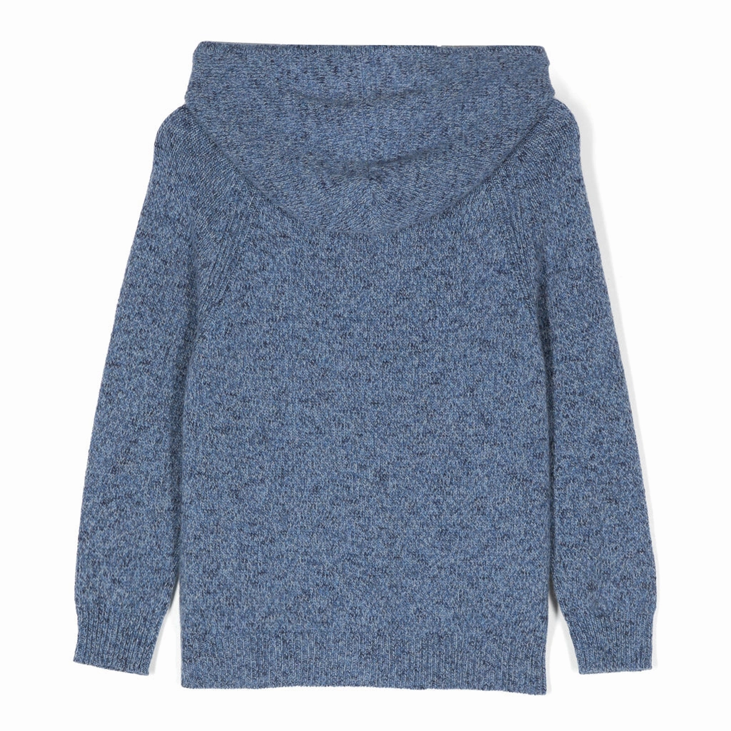 Emporio Armani Junior Eagle-intarsia Hoodie Simple Look AdjustableCuffs