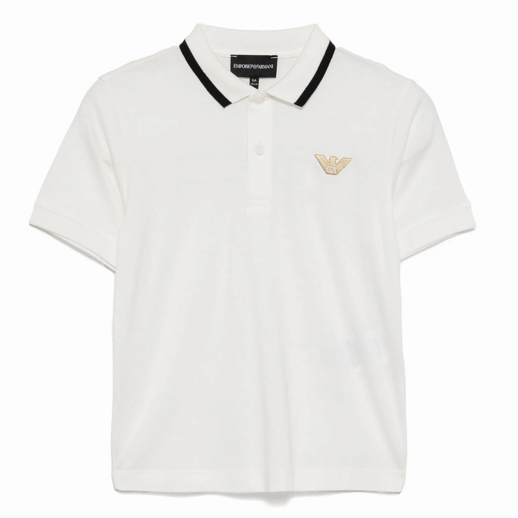 TemperatureRegulatingLining Emporio Armani Junior Eagle Logo Polo Shirt
