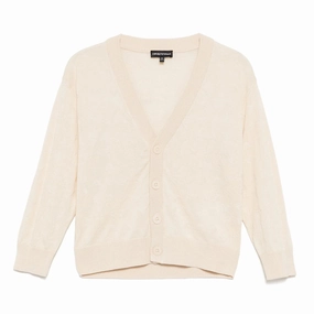 Emporio Armani Junior Eagle Pattern Cardigan City Layer Style