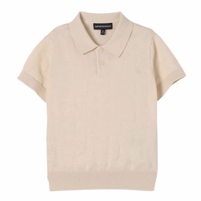 Tear Resistant Material Emporio Armani Junior Eagle Pattern Knit Vest