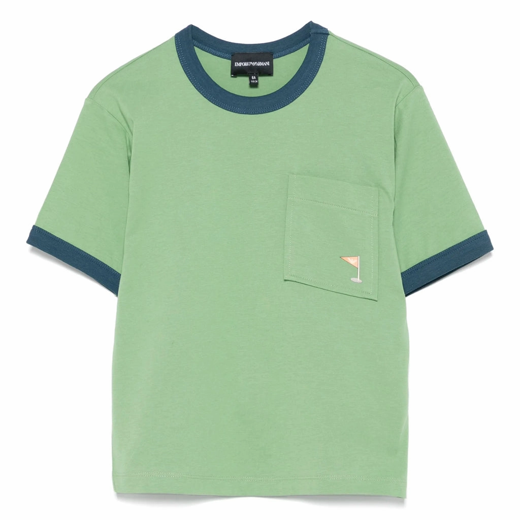 Sporty Comfort Fit Emporio Armani Junior Graphic Print T-shirt