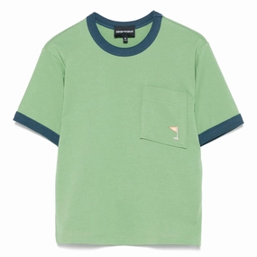 Sporty Comfort Fit Emporio Armani Junior Graphic Print T-shirt