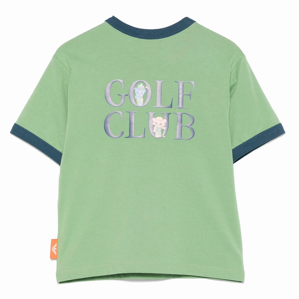 Emporio Armani Junior Graphic Print T-shirt Embroidered
