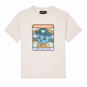 Comfy Essentials Wear Soft Breathable Emporio Armani Junior Graphic T-shirt