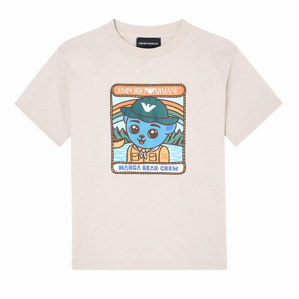 Comfy Essentials Wear Soft Breathable Emporio Armani Junior Graphic T-shirt