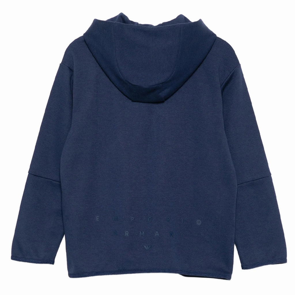 SeamlessShoulderPanels Emporio Armani Junior Hooded Sweat Jacket