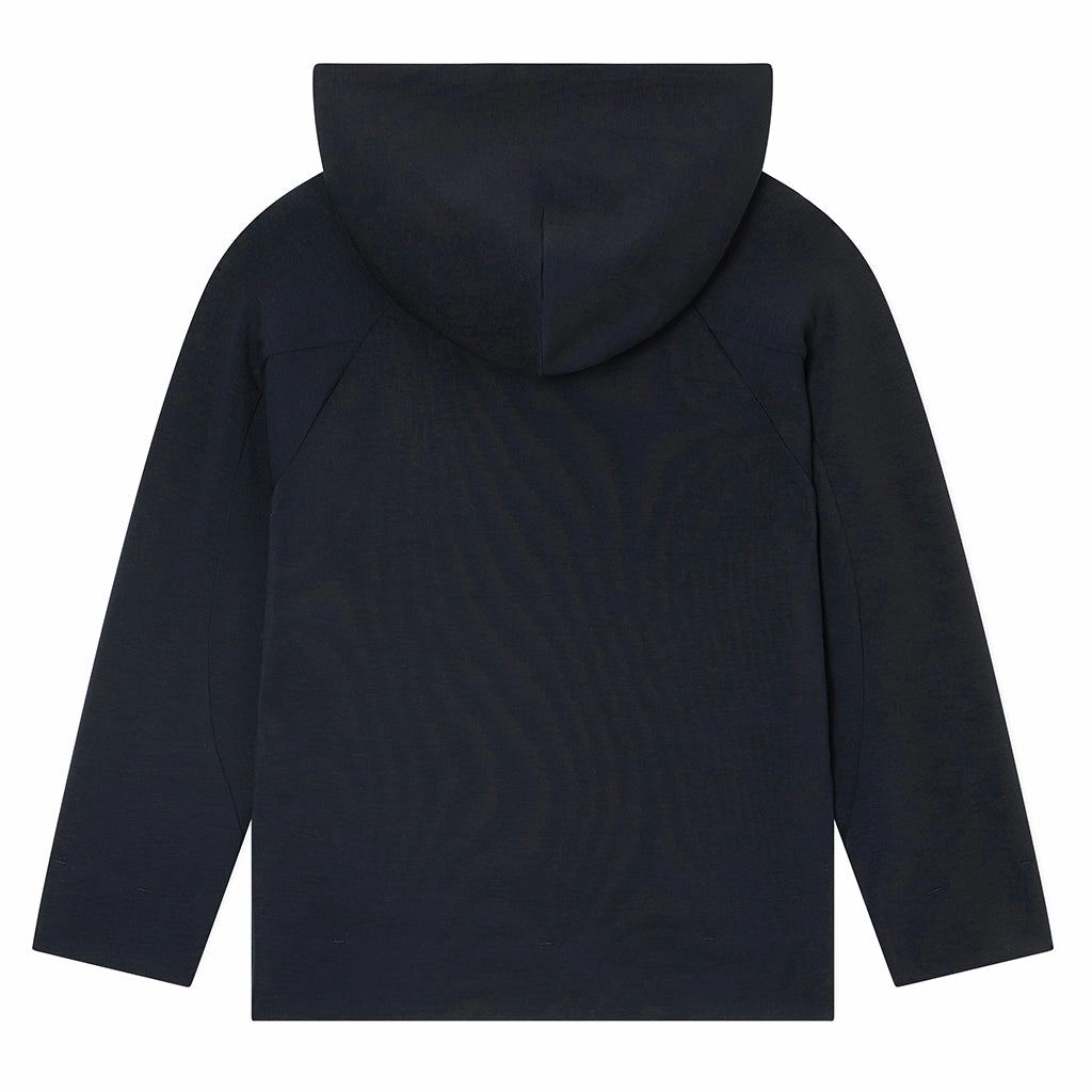 Emporio Armani Junior Hooded Sweatshirt Contoured Armhole Design Layered Ply Construction