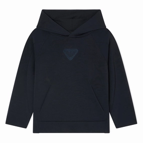 Emporio Armani Junior Hooded Sweatshirt Cooling Technology UPFProtection