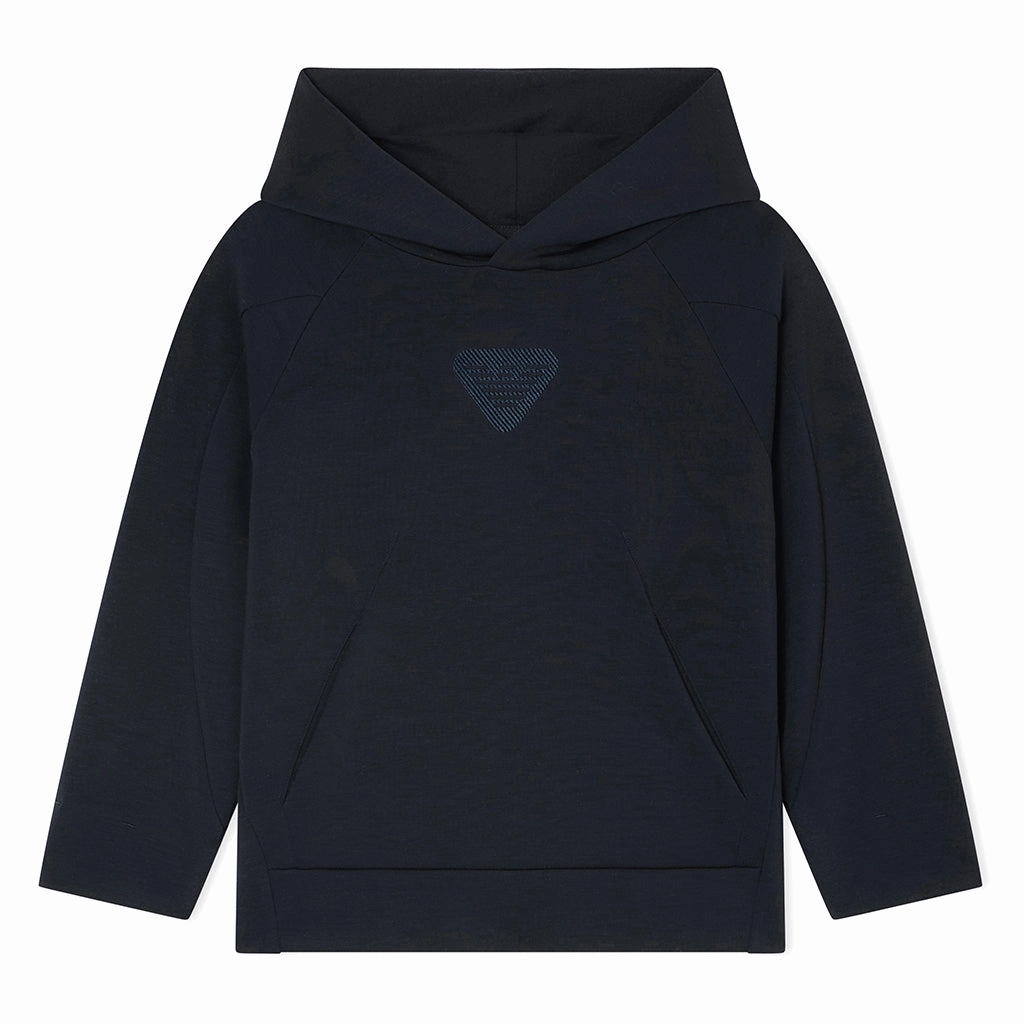 Emporio Armani Junior Hooded Sweatshirt Cooling Technology UPFProtection