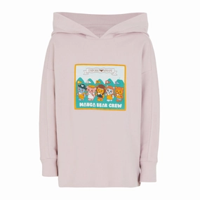 AntiStatic Weave Wrinkle Resistant Textile Emporio Armani Junior Hooded Sweatshirt