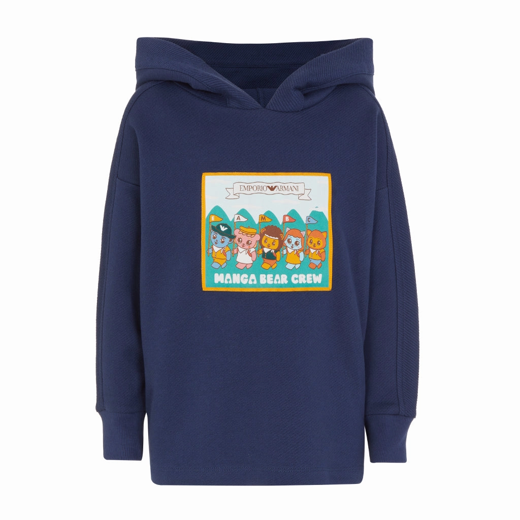 Stretch Blouse Emporio Armani Junior Hooded Sweatshirt