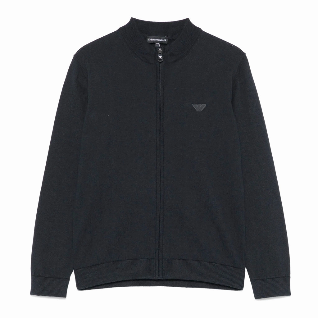 Emporio Armani Junior Knit Cardigan Detachable Layer Hypoallergenic Interior