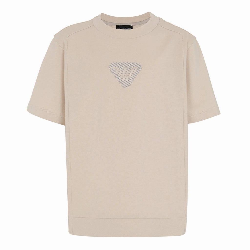 Layered Sleeve Construction Sporty essentials Emporio Armani Junior Logo T-shirt