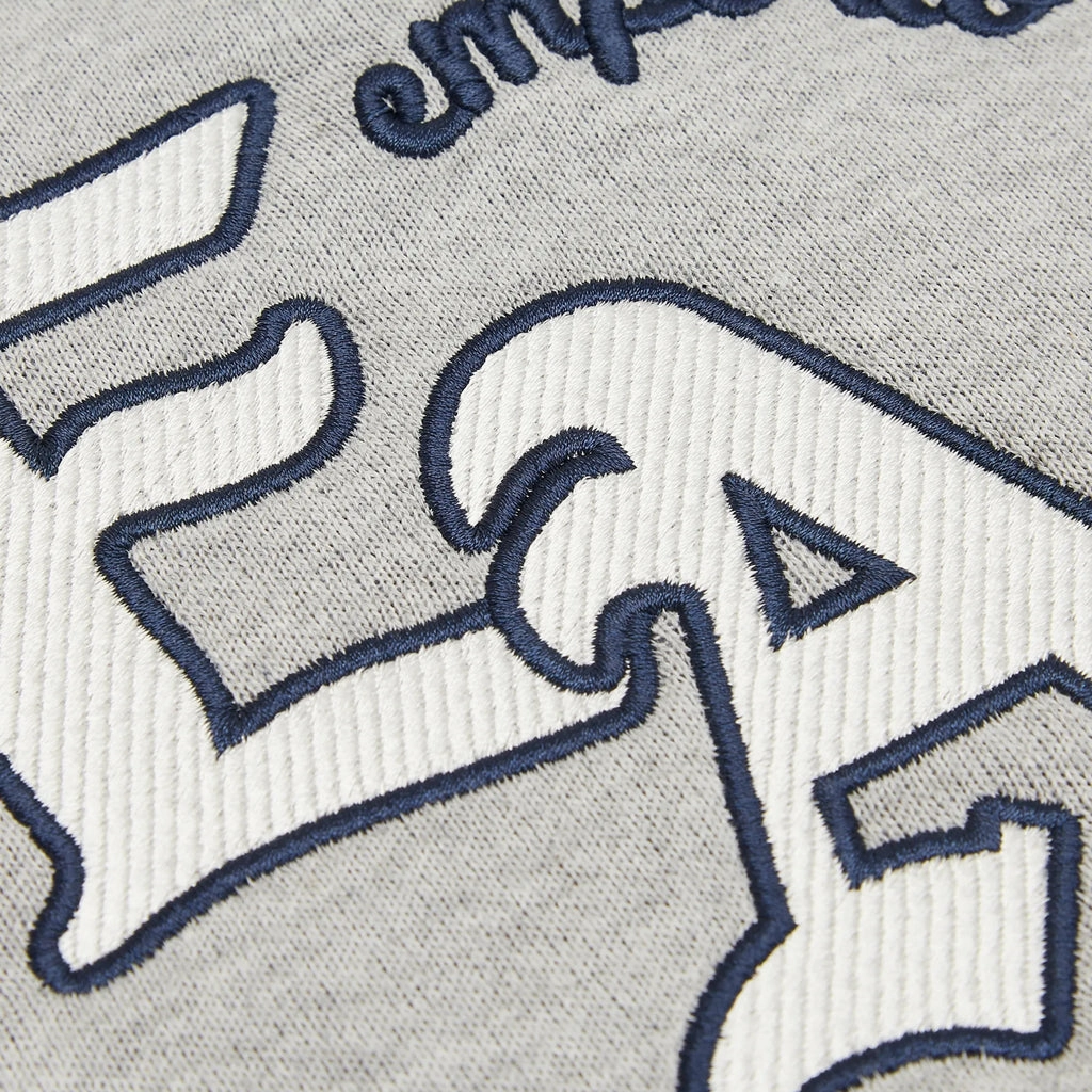 Emporio Armani Junior Oversized Sweatshirt In Jersey With Oversized Logo Embroidery Vintage Hoodie Flexible Knit Fabric