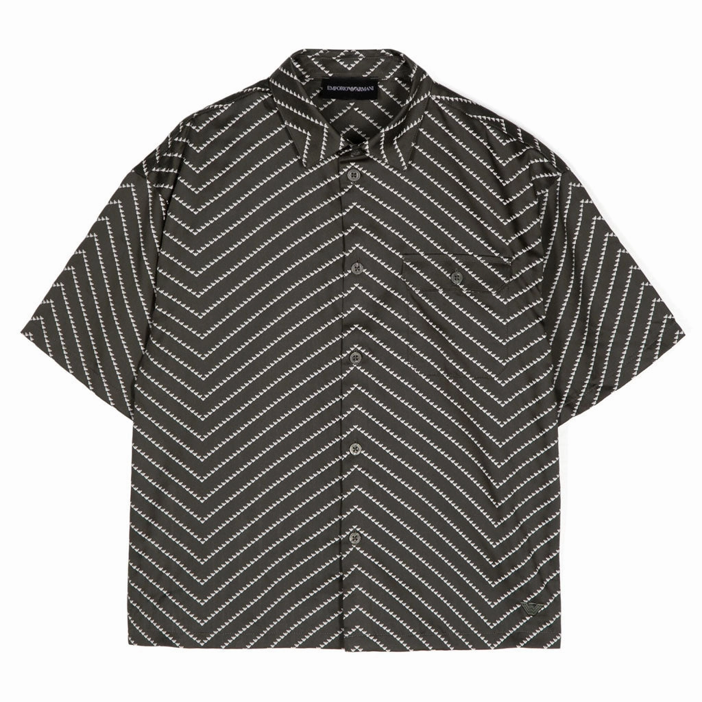 DoubleLayeredShoulders Emporio Armani Junior Patterned Shirt