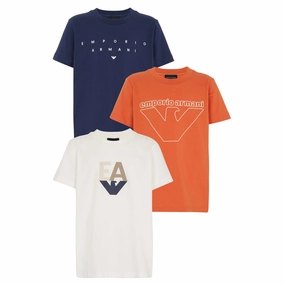 EasyCare Fabric Emporio Armani Junior Set of Three T-shirts