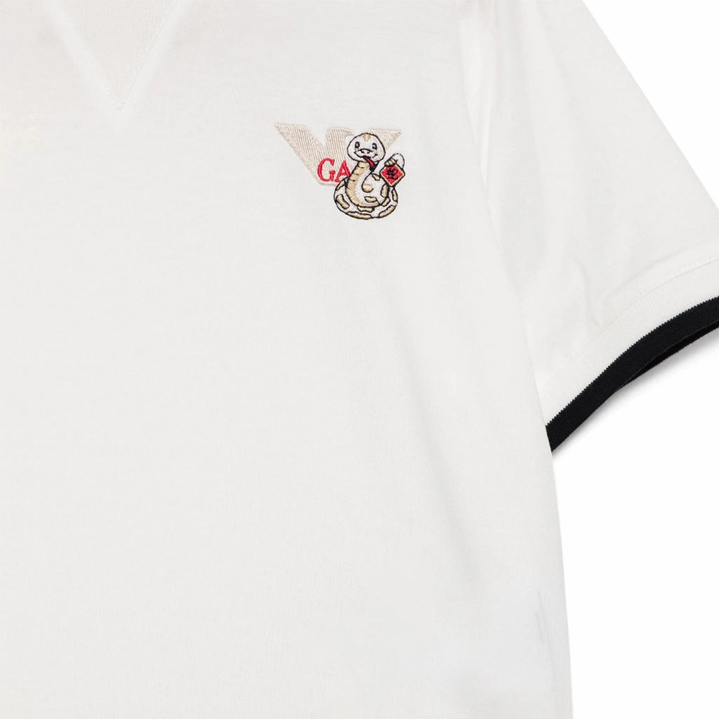 Emporio Armani Junior Snake Logo Graphic T-shirt Comfy Fit Layer