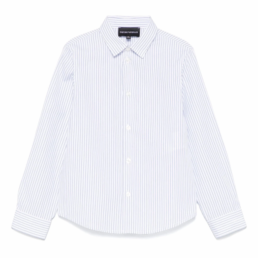 Emporio Armani Junior Striped Shirt Smooth Seam Transition