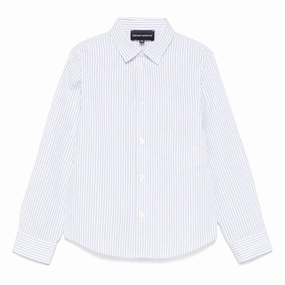 Emporio Armani Junior Striped Shirt Smooth Seam Transition