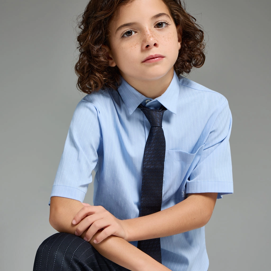 Flexible Waistband Adaptation YarnBlend Emporio Armani Junior Striped Shirt