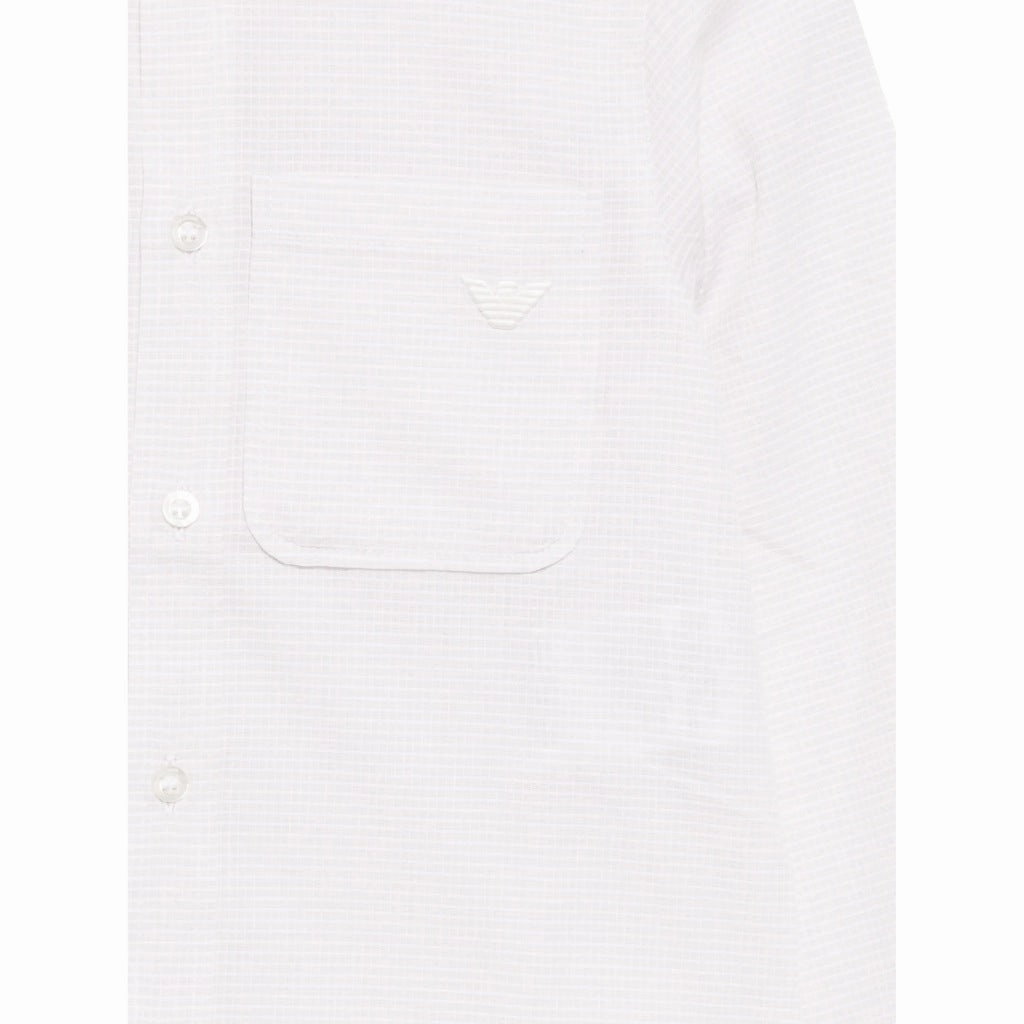 LongWearingComfort Fade Resistant Coating Emporio Armani Junior Textured Shirt