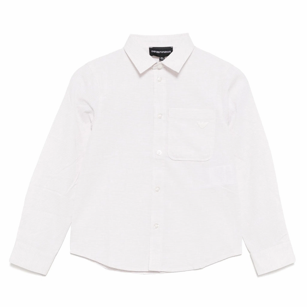 NonScratchyLining HighStretch Emporio Armani Junior Textured Shirt
