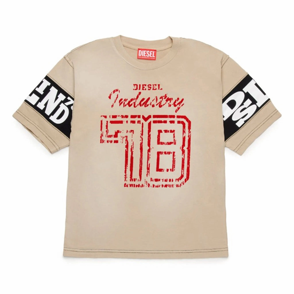 Cozy Wear Camping attire Diesel Kids Graphic Print T-shirt