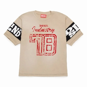 Cozy Wear Camping attire Diesel Kids Graphic Print T-shirt