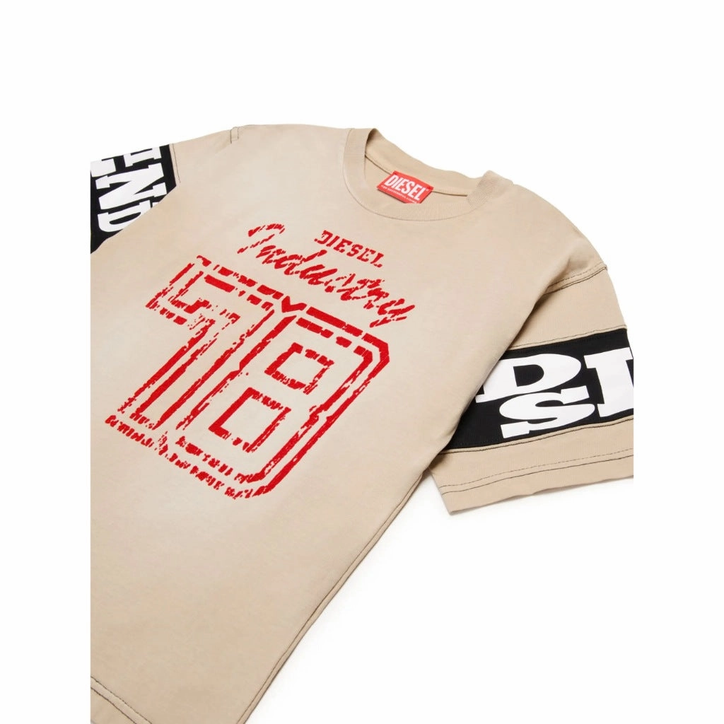 QuickDryTechnology Pre Shrunk Fabric Diesel Kids Graphic Print T-shirt