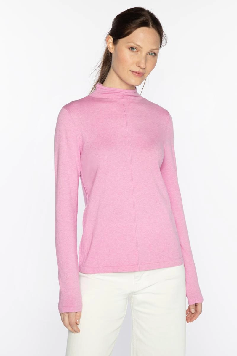 Exposed Seam Funnel Sweater Active Flex