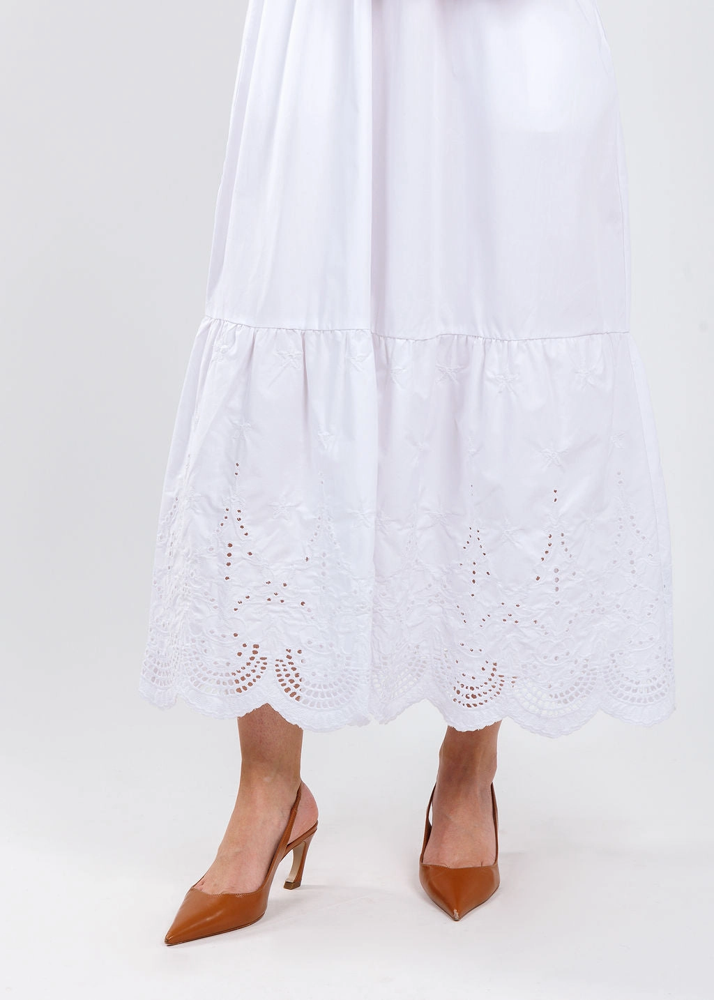 perfect for events Eyelet Dress - White