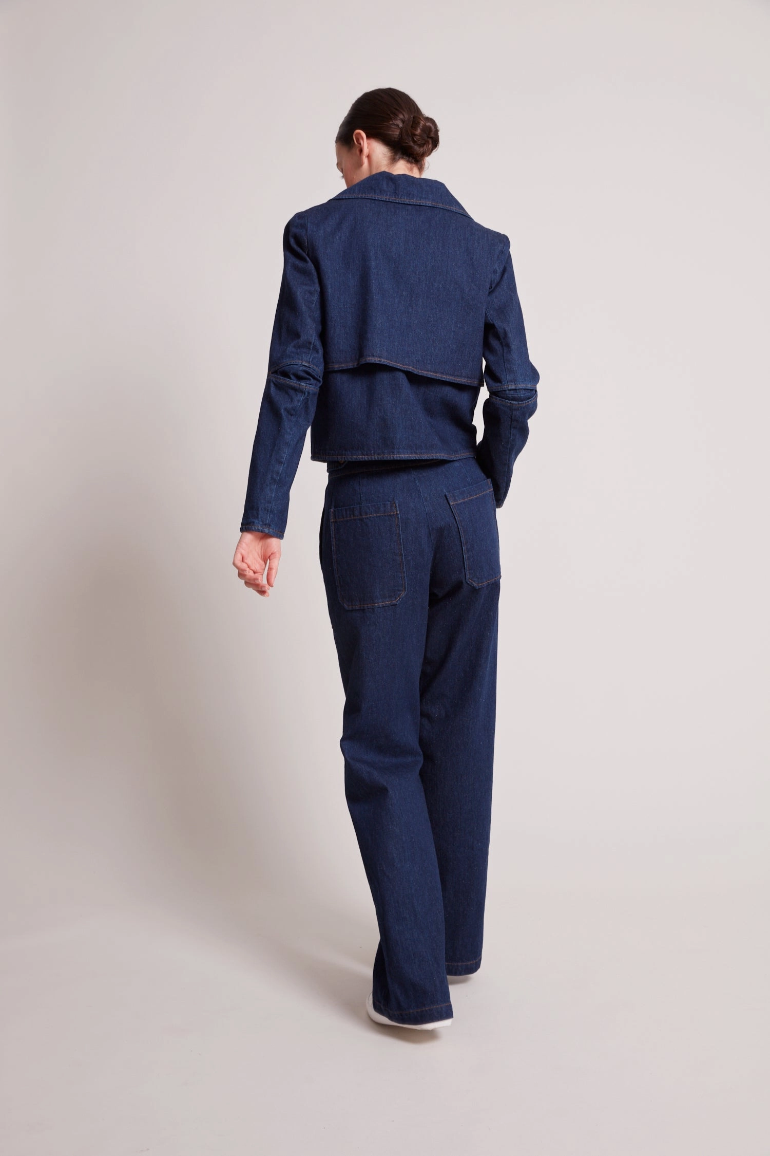 Spencer Dark Denim Pants Body Shape