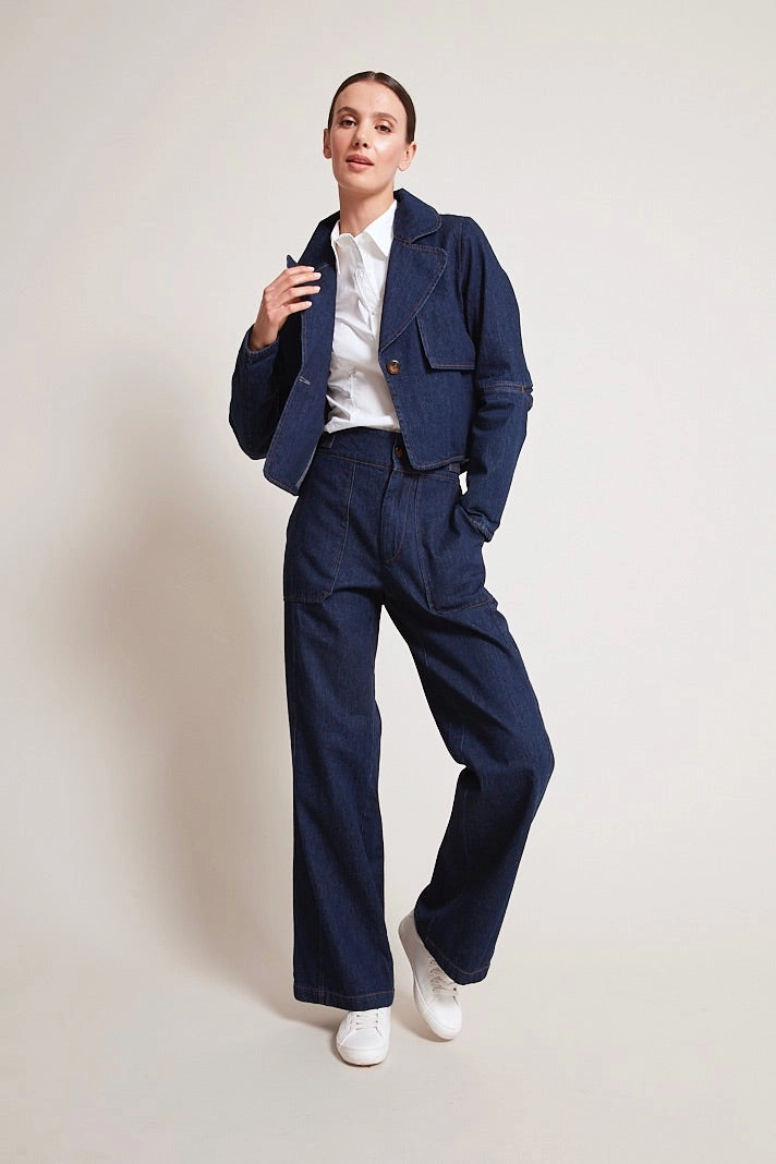 Chic Design Spencer Dark Denim Pants