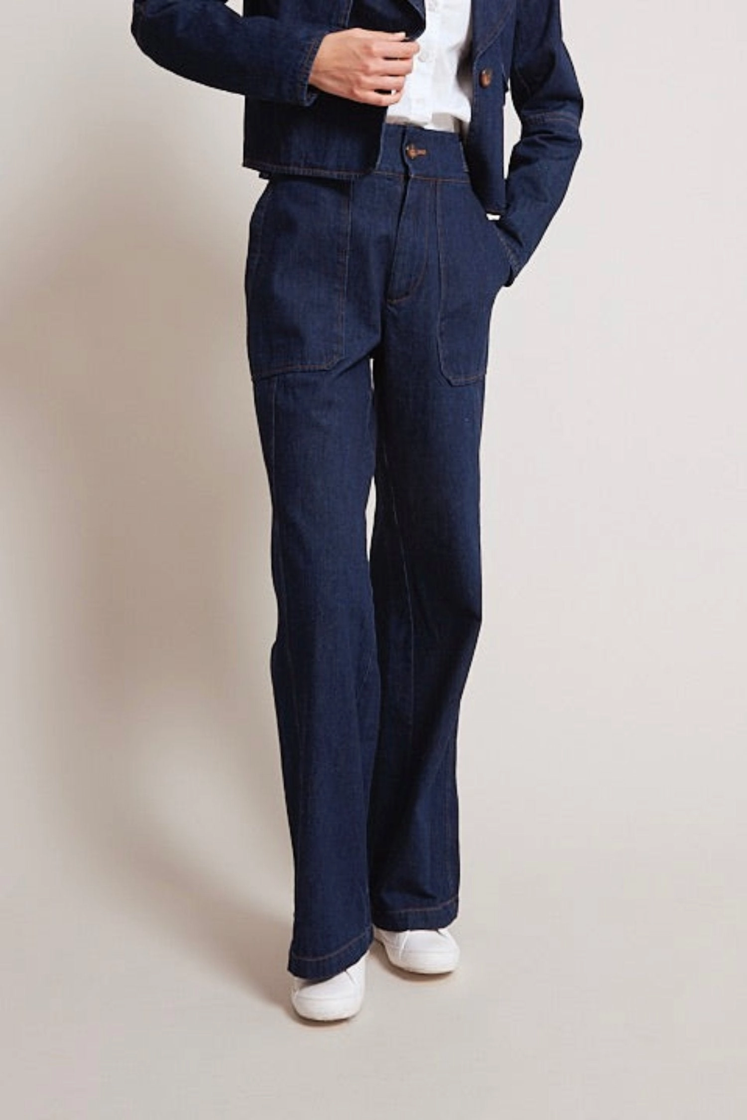 Spencer Dark Denim Pants Non-Binding Fit