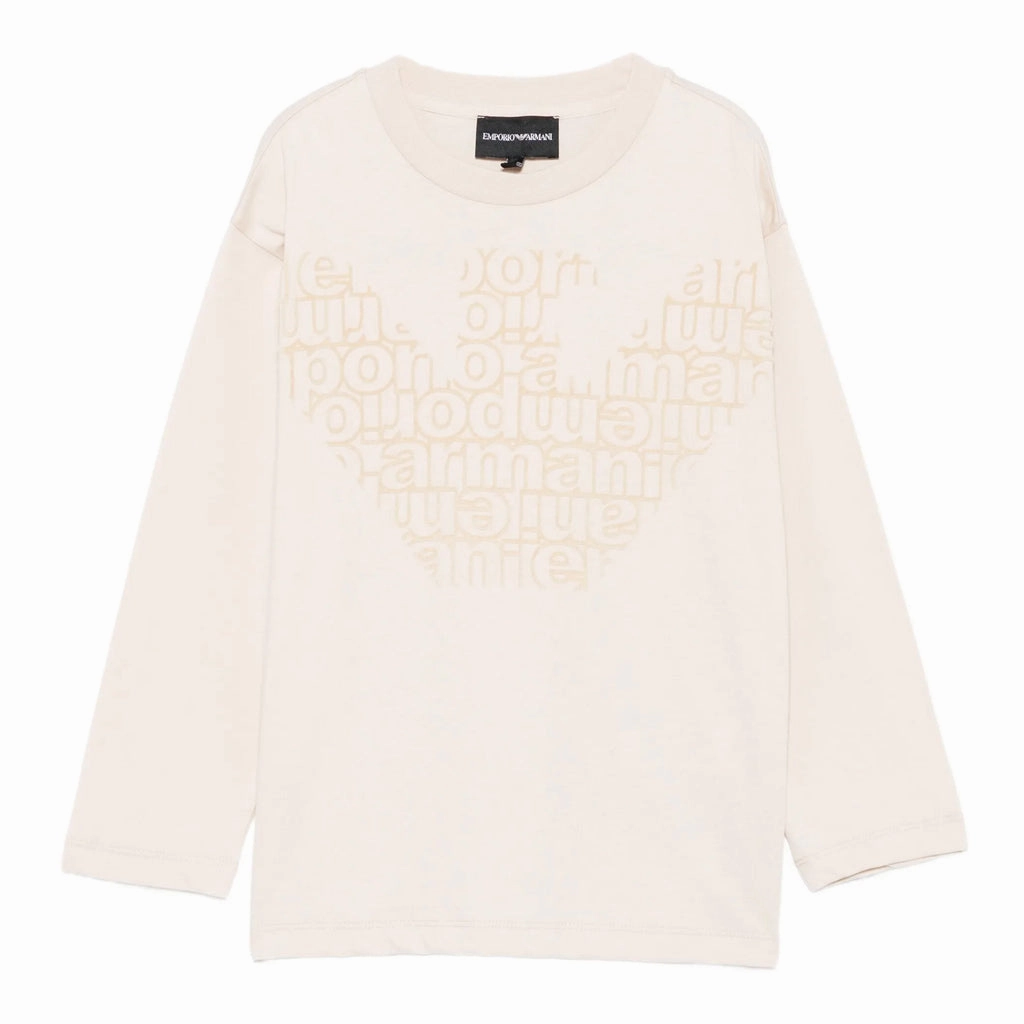 Roomy Waist EasyCareFinish Emporio Armani Junior Logo T-shirt