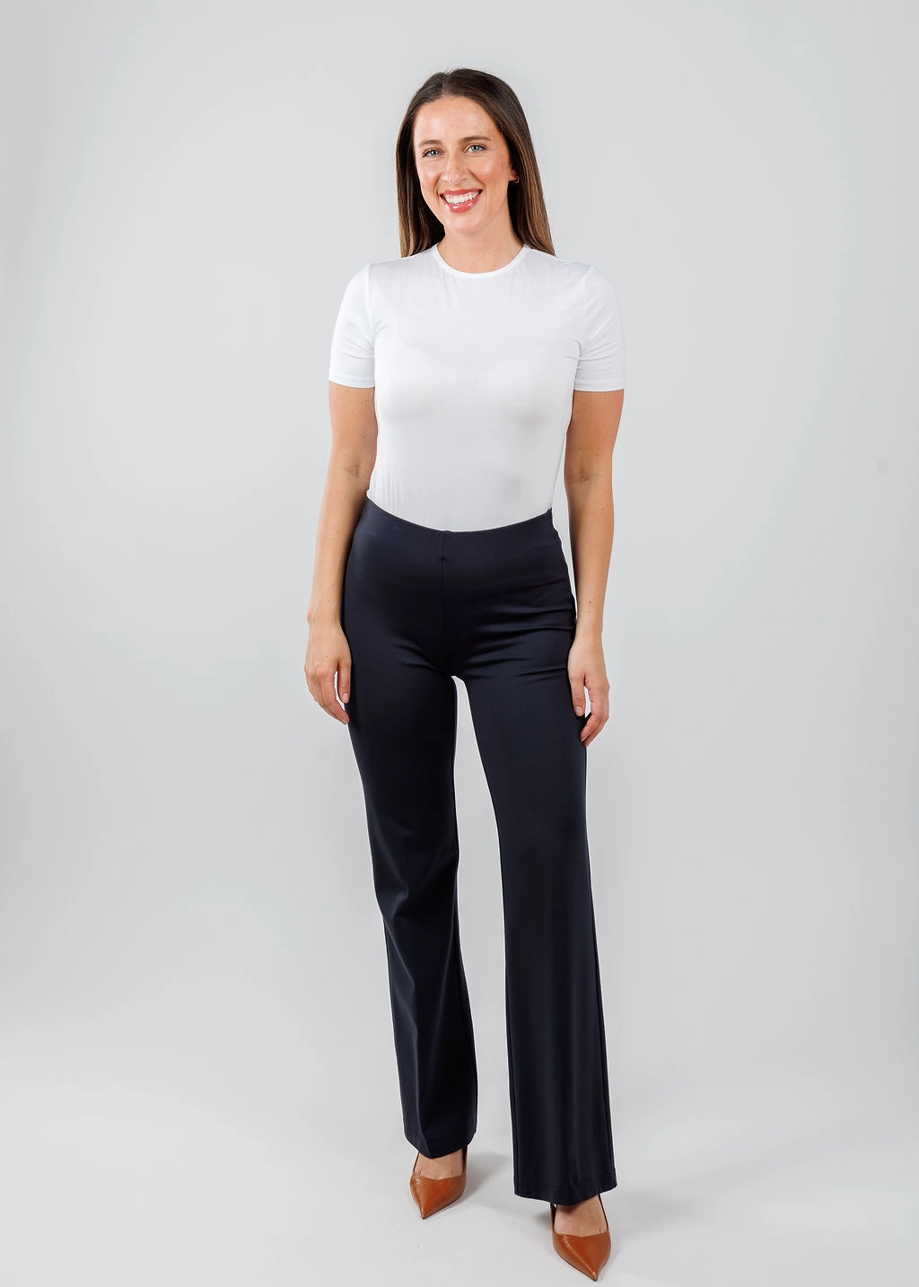 Sleek Look Jules Paramount Knit Pants - Navy