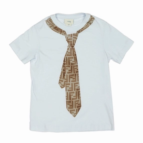Comfortable Fit Wear Fendi Kids Tie Print T-shirt