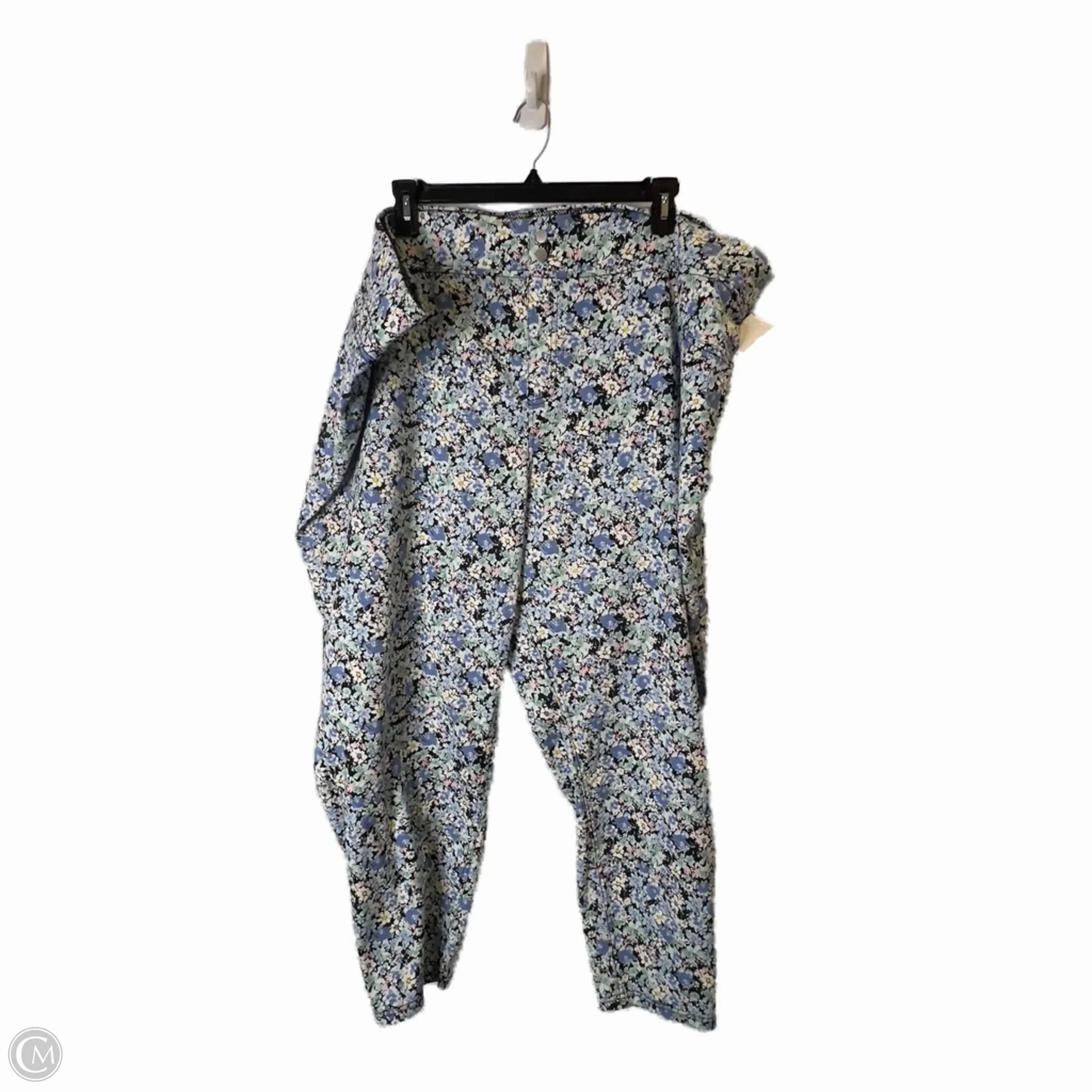 Flexible Ankle Cuffs Dynamic Motion Pants Other By Terra & Sky In Floral Print, Size: 5x