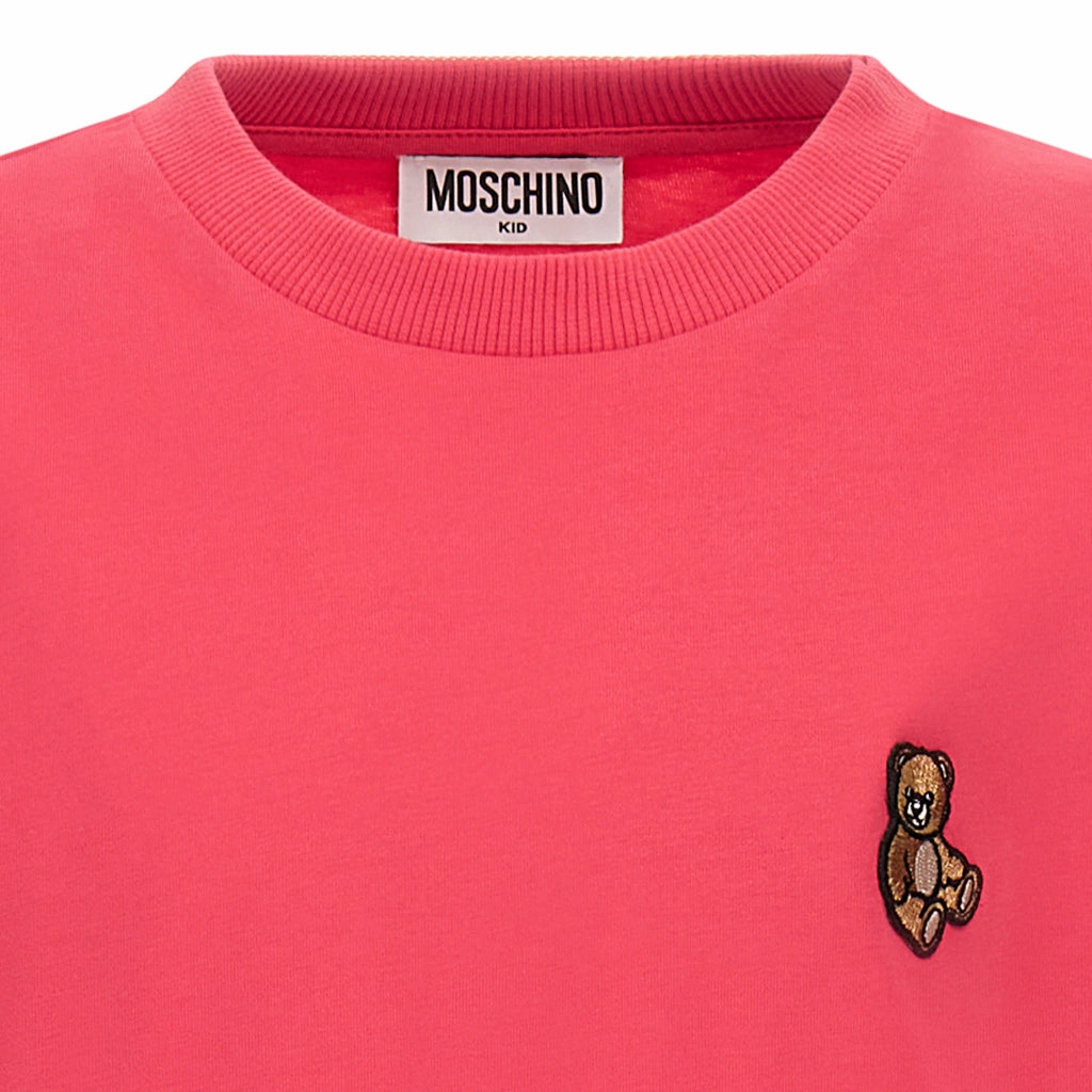 Relaxed Waist Yoga class Moschino Kids Teddy Bear T-shirt
