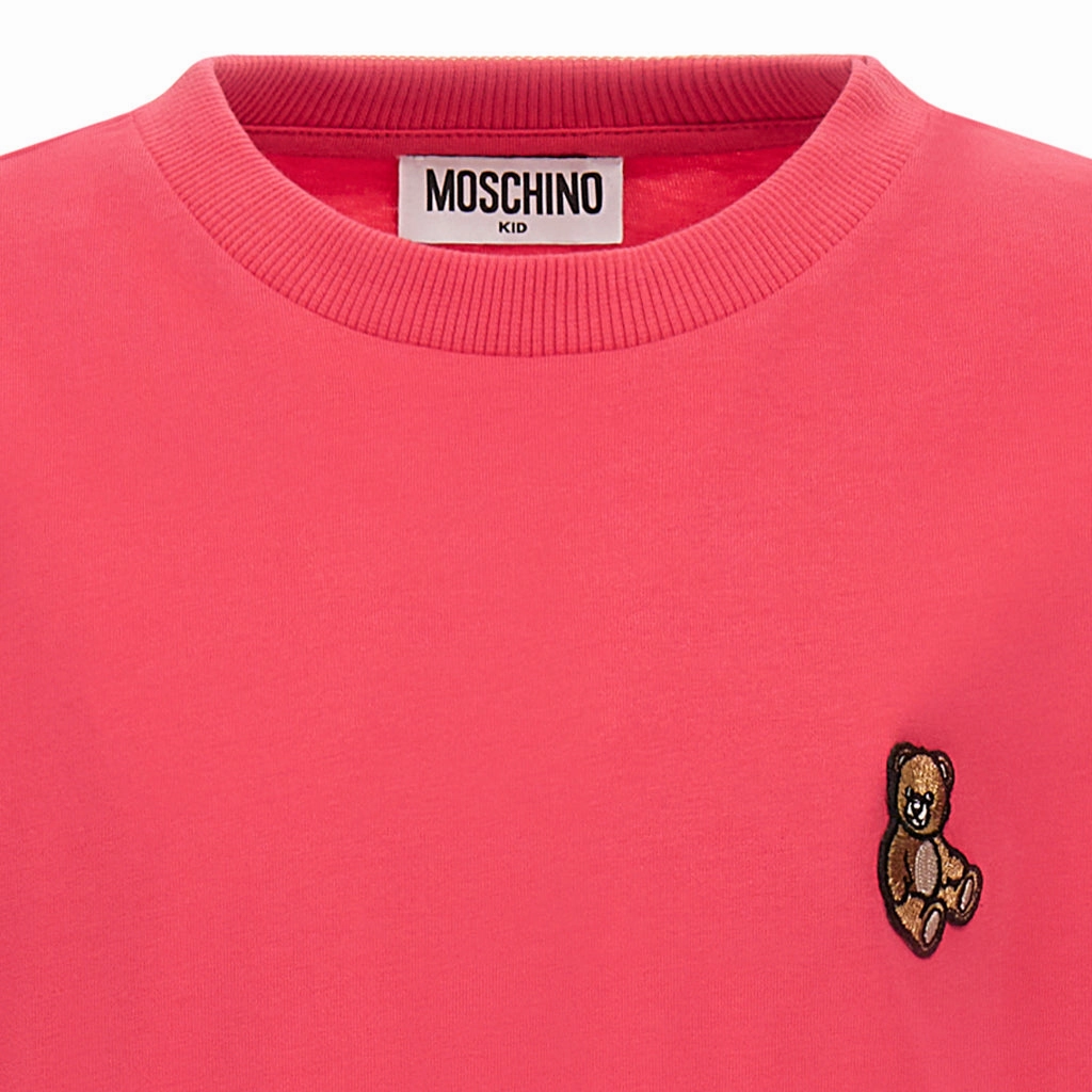 Comfy Stretch Fit Relaxed Waistband Moschino Kids Teddy Bear T-shirt