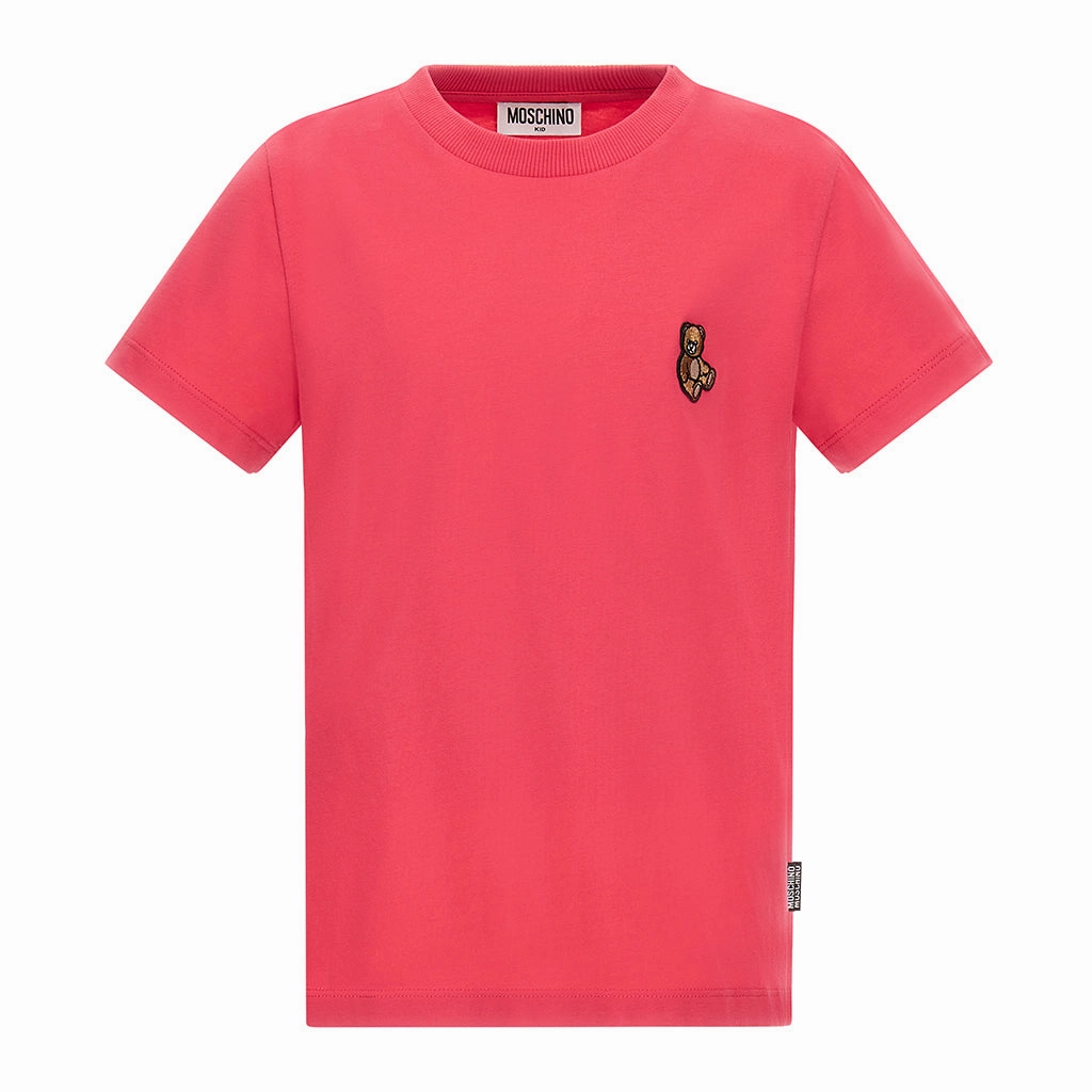Durable Colorfast Finish DoubleLayeredCollar Moschino Kids Teddy Bear T-shirt
