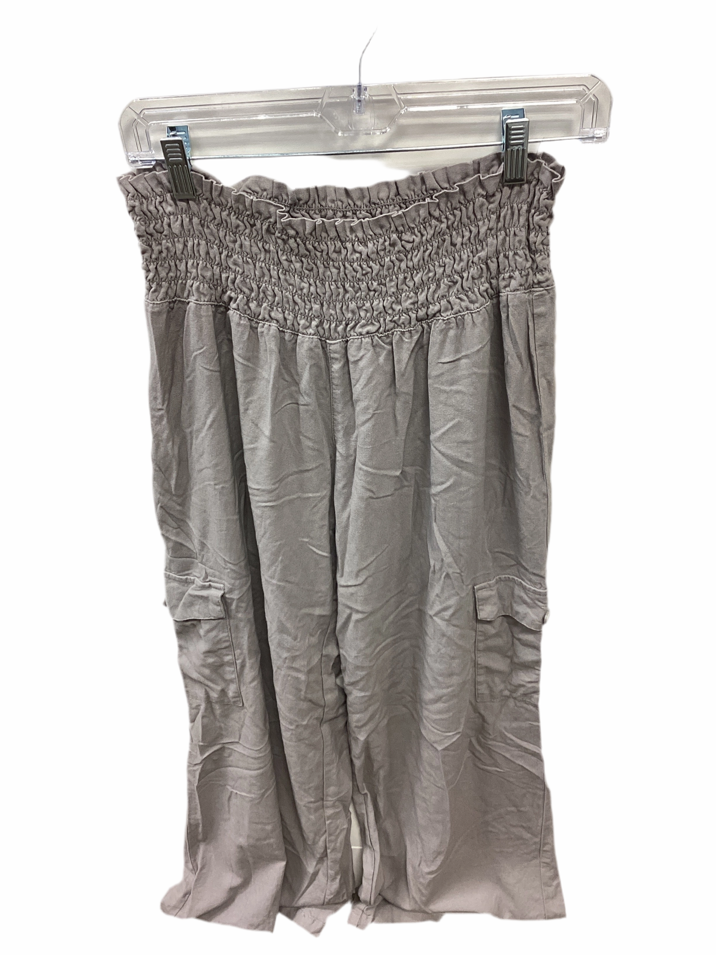 Pants Linen By Rewash In Grey, Size:Xl Soft Touch Material Quick Comfort Design