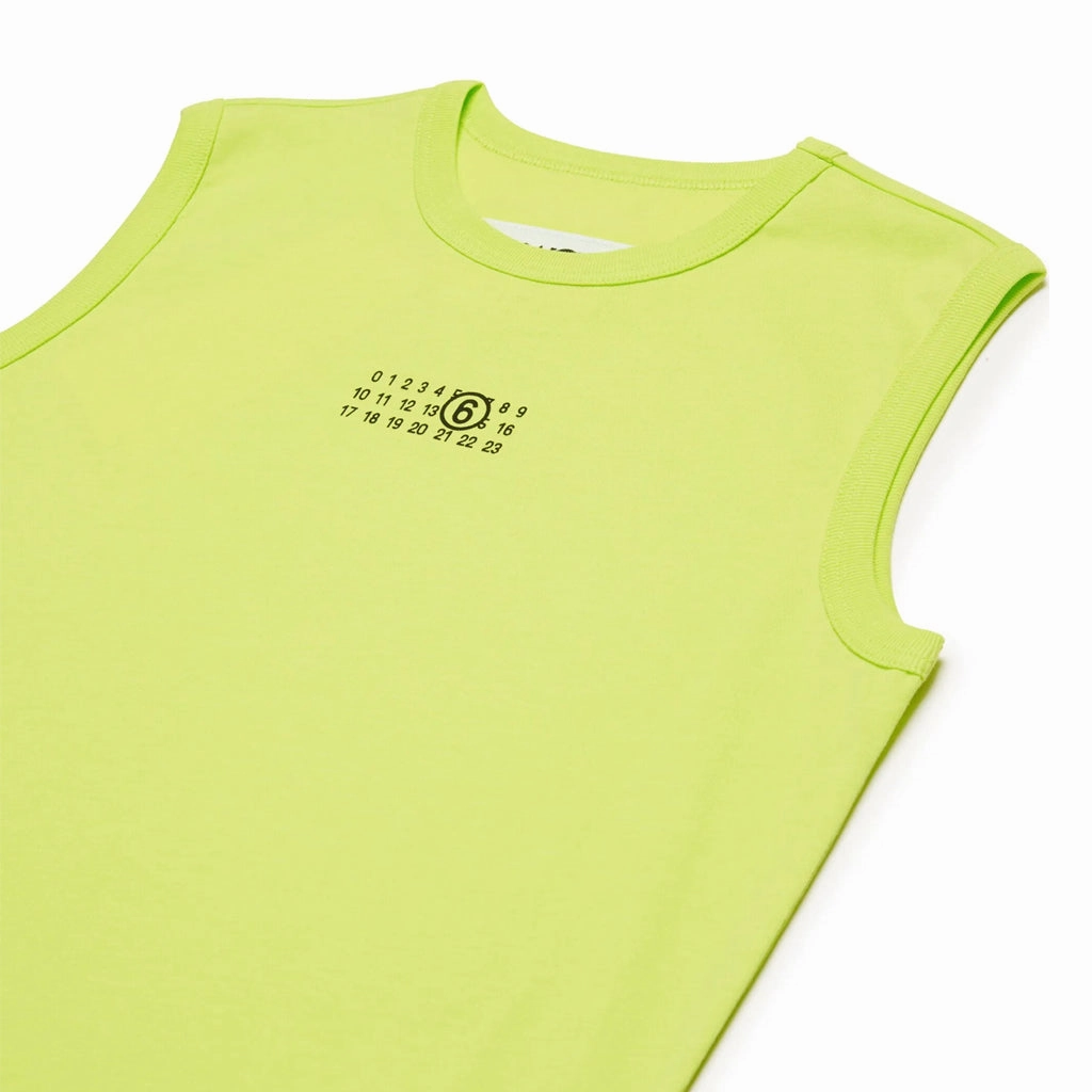 Light Deflection Fabric MM6 Kids Logo Tank Top