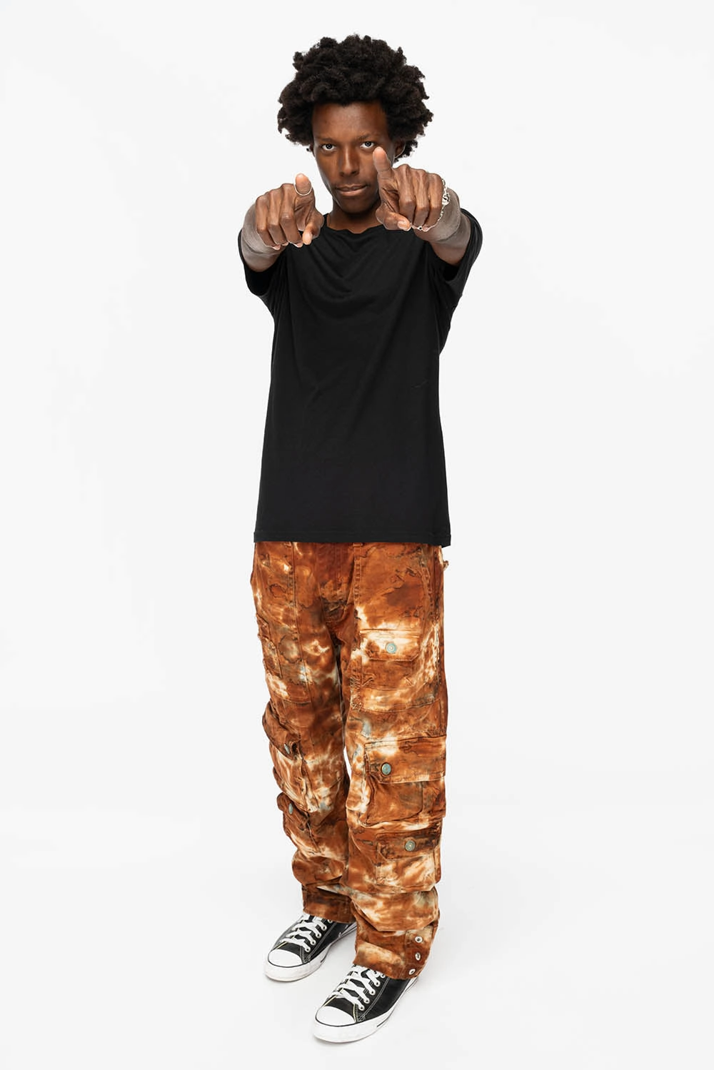 Casual Edge ORIGINAL ROBIN??S JEAN CALL OF DUTY CARGO PANTS IN TIE DYE MUD BROWN