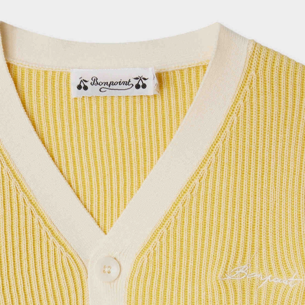 Bonpoint Albert Cardigan Mid Season Wear Simple Chill Piece