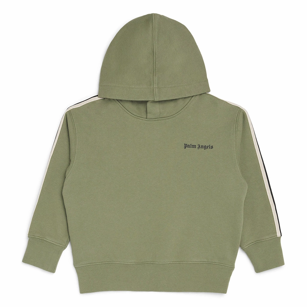 Palm Angels Kids PA Minitrack Regular Hoodie Tapered Side Panels
